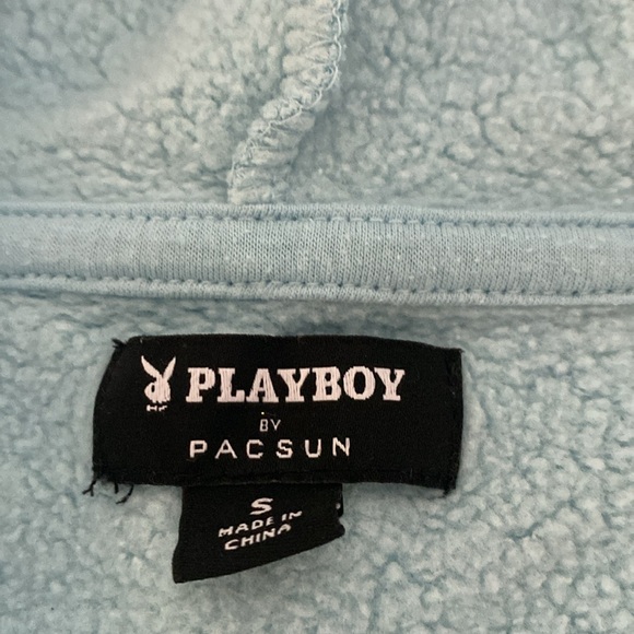 Playboy by Pacsun open hooded sweatshirt - Picture 2 of 4